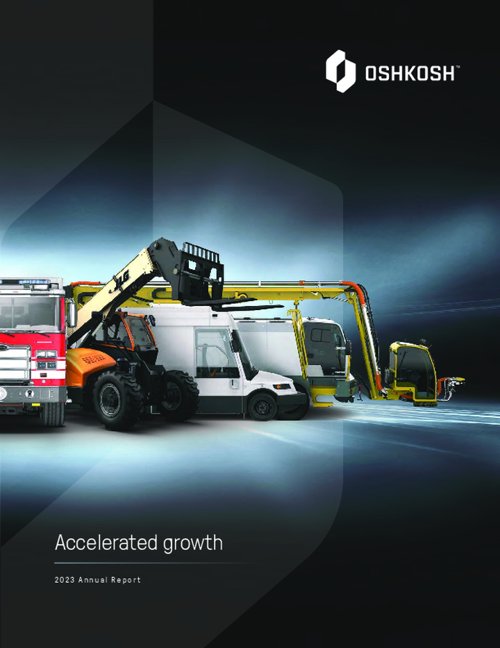 Oshkosh Corporation 2025 Annual Report Tim Layney